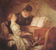 Jean Honore Fragonard The Music Lesson (mk08) oil painting